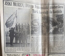 Hürriyet Gazetesi 19 Haziran 1970 - Zeki Müren , Dünya Fuarındaki Gösterilere Türk Bayrağı İle Katıldı GZ70914 - 2