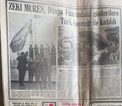 Hürriyet Gazetesi 19 Haziran 1970 - Zeki Müren , Dünya Fuarındaki Gösterilere Türk Bayrağı İle Katıldı GZ70914 - 2