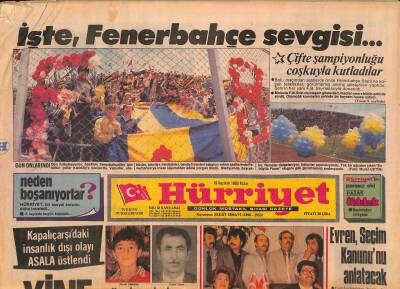 Hürriyet Gazetesi 19 Haziran 1983 - İşte , Fenerbahçe Sevgisi... - Şilide Maden Üretimi Durdu GZ127270 - 1