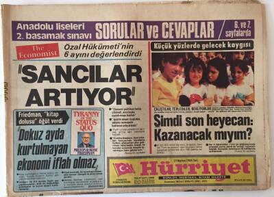 Hürriyet Gazetesi 19 Haziran 1984 - Özal Hükümetinin 6 Ayını Değerlendirdi GZ16095 - 2