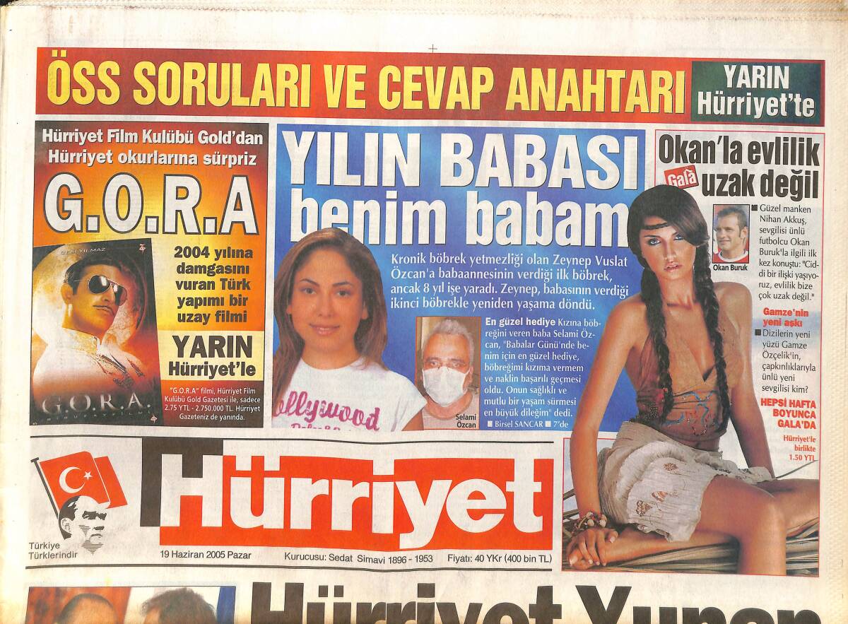 Hürriyet Gazetesi 19 Haziran 2005 - Galatasaray'ın Teknik Direktör Listesi - Fenerbahçe'de 