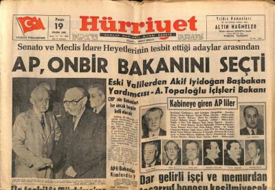 Hürriyet Gazetesi 19 Kasım 1961 - Gazeteci Adnan Fuat Vefat Etti GZ67470 - 2
