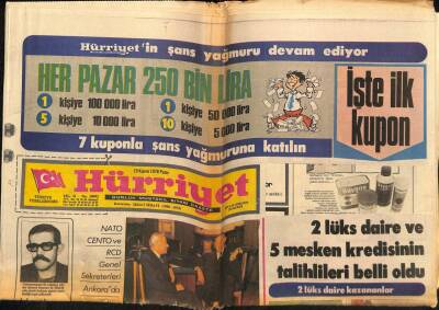 Hürriyet Gazetesi 19 Kasım 1978 - Kibar Feyzo Reklamı * Kemal Sunal - Müjde Ar - Adile Naşit - İlyas Salman GZ72109 - 3