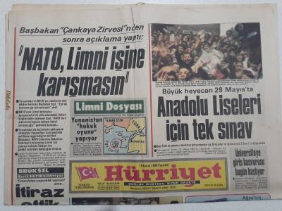 Hürriyet Gazetesi - 19 Kasım 1984 - NATO Limni İşine Karışmasın GZ111606 - 1