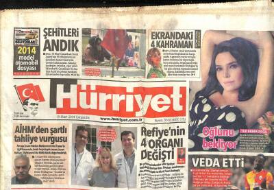 Hürriyet Gazetesi 19 Mart 2014 - Gül Dış Komploya İnanmıyorum GZ104724 - 1