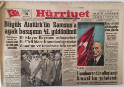 Hürriyet Gazetesi 19 Mayıs 1960 - Büyük Atatürkün Samsuna Ayak Basışının 41. Yıldönümü GZ16515 - 1