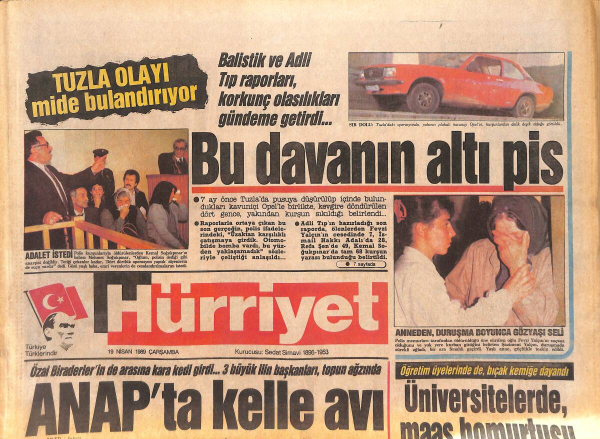 Hürriyet Gazetesi 19 Nisan 1989 - Anap'ta Kelle Avı - Gülşen Bubikoğlu : Kocam Beni Sinemadan Kıskansın GZ133975 - 1