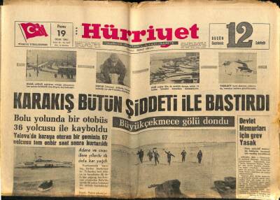 Hürriyet Gazetesi 19 Ocak 1964 - Sandys , Türk Ve Rumları Yumuşatmaya Çalışıyor GZ81590 - 1