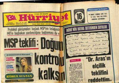 Hürriyet Gazetesi 19 Ocak 1974 - Bebek Belediye Gazinosu Zeki Müren Reklamı GZ76399 - 1