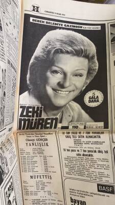 Hürriyet Gazetesi 19 Ocak 1974 - Bebek Belediye Gazinosu Zeki Müren Reklamı GZ76399 - 2