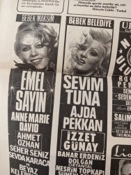 Hürriyet Gazetesi 19 Ocak 1975 - Emel Sayın Bebek Maksim Gazinosu - 200 Bin İşçi Emekli Oluyor GZ146349 - 2