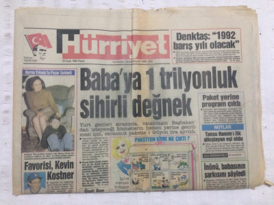 Hürriyet Gazetesi 19 Ocak 1992 - Kraliçe Fena Yakalandı - GZ17940 - 1
