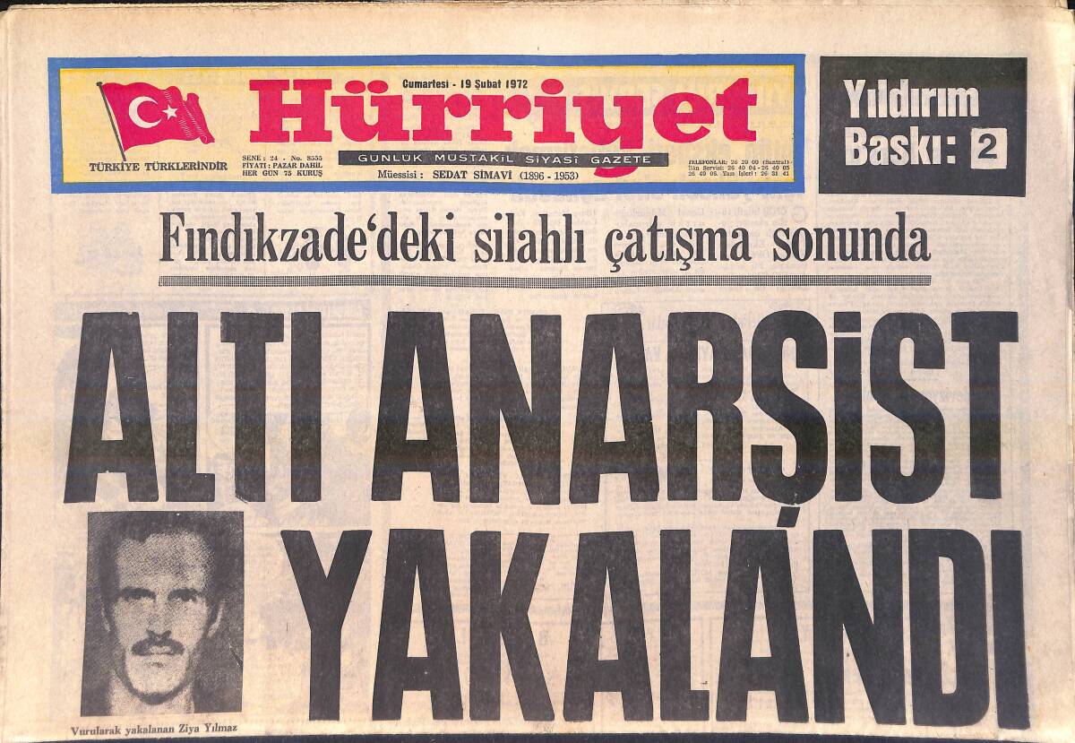 Hürriyet Gazetesi 19 Şubat 1972 - Sukarno'nun Eşi Dawi: Sukarno: Yeni Bir Süreyya Olmak İstemiyordum - Fenerbahçe Bursa Önünde GZ156911 - 1