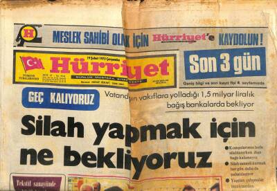 Hürriyet Gazetesi 19 Şubat 1975 - 70 Tekstil İş Yerinde Daha Greve Gidiliyor GZ103453 - 1