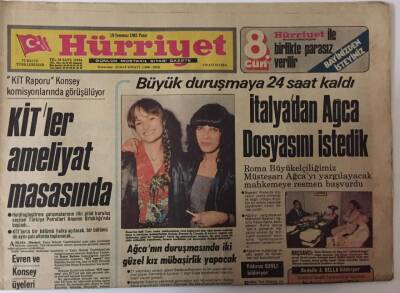Hürriyet Gazetesi - 19 Temmuz 1981 - İtalyadan Ağca Dosyasını İstedik Büyük Duruşmaya 24 Saat Kaldı GZ25347 - 1