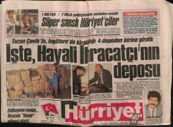 Hürriyet Gazetesi 19 Temmuz 1988 - İşte Hayali İhracatçının Deposu GZ64387 - 2