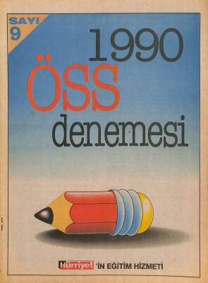 Hürriyet Gazetesi - 1990 ÖSS Denemesi NDR85529 - 1
