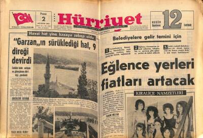 Hürriyet Gazetesi 2 Ağustos 1964 - Emirganda 4 Garson Çinli Bir Gemiciyi Yumrukla Öldürdü GZ81872 - 1