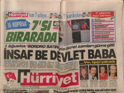 Hürriyet Gazetesi 2 Ağustos 1989 - Kastellinin Kapısında İki Kadın GZ80795 - 1