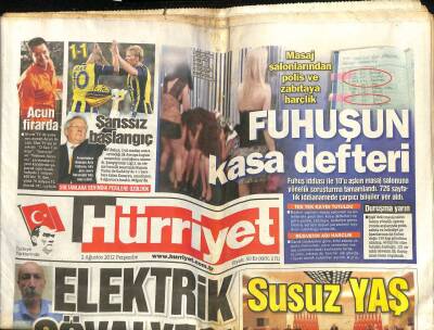 Hürriyet Gazetesi 2 Ağustos 2012 - Atanın Kızı Ülkü Adatepe Trafik Kurbanı - Çatalhöyükün Kaşifi Öldü GZ100947 - 1