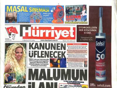 Hürriyet Gazetesi 2 Ağustos 2013 - Seda Üren Büyük Kaza Atlattı Başına 16 Dikiş Atıldı GZ104721 - 1