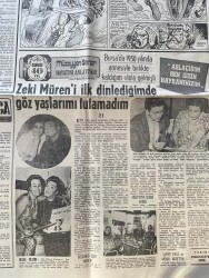 Hürriyet Gazetesi 2 Aralık 1972 - Mark Spitz, Sevgilisi Ursula Andress Uğruna Bıyığını Kesti - Müzeyyen Senar: Zeki Müren'i İlk Dinlediğimde Ağladım GZ146904 - 2