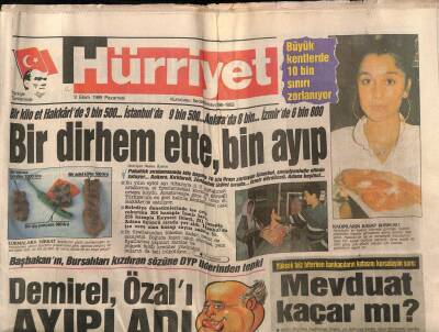Hürriyet Gazetesi 2 Ekim 1989 - Büyük Kentlerde 10 Bin Sınırı Zorlanıyor GZ80798 - 1