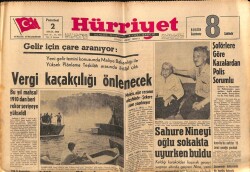 Hürriyet Gazetesi 2 Eylül 1963 - Milyoner Akarın Deniz Motoru Dün İnfilak Etti GZ72003 - 1