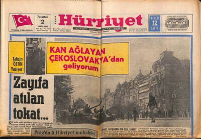 Hürriyet Gazetesi 2 Eylül 1968 - İranda 100 Köy Yerle Bir Oldu . Ölü Sayısı Çok Fazla GZ70904 - 1