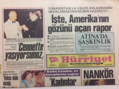 Hürriyet Gazetesi 2 Eylül 1983 - İşte Amerikanın Gözünü Açan Rapor GZ27449 - 1