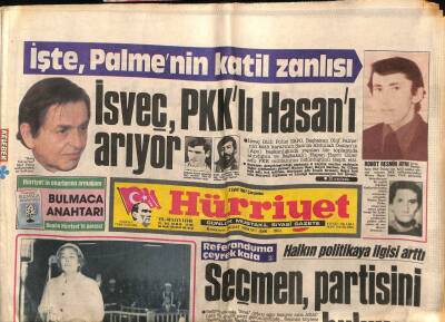 Hürriyet Gazetesi 2 Eylül 1987 - Doğum Günü Hediyesi GZ55419 - 1
