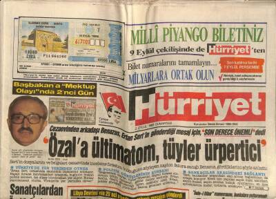 Hürriyet Gazetesi 2 Eylül 1989 - Doğum Günü Hediyesi GZ58681 - 1