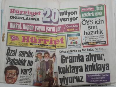 Hürriyet Gazetesi - 2 Haziran 1984 -Gramla Alıyor Koklaya Koklaya Yiyoruz GZ111629 - 1