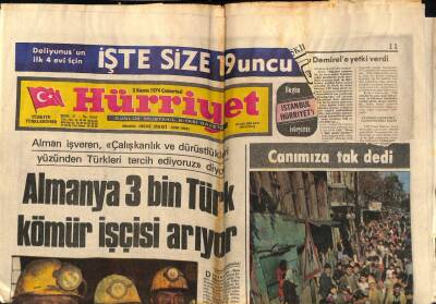 Hürriyet Gazetesi 2 Kasım 1974 - Almanya 3Bin Kömür İşçisi Arıyor GZ54629 - 1
