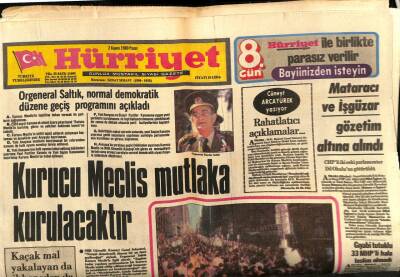 Hürriyet Gazetesi 2 Kasım 1980 - Carterın Ümidi Humeynide GZ80921 - 1