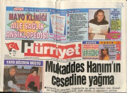 Hürriyet Gazetesi 2 Kasım 1991 - Üsküdarda Yangın 3 Ölü 8 Yaralı GZ62335 - 1