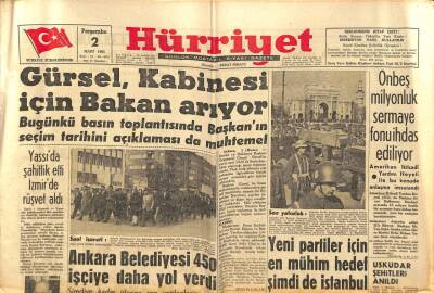 Hürriyet Gazetesi 2 Mart 1961 - Macaristanda 3000 Kişi Tevkif Edilmiş GZ82261 - 1