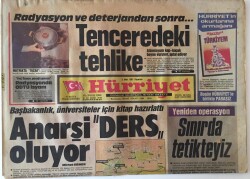Hürriyet Gazetesi 2 Mart 1987 - Başbakanlık Üniversiteler İçin Kitap Hazırlattı Anarşi Ders Oluyor - GZ16122 - 1