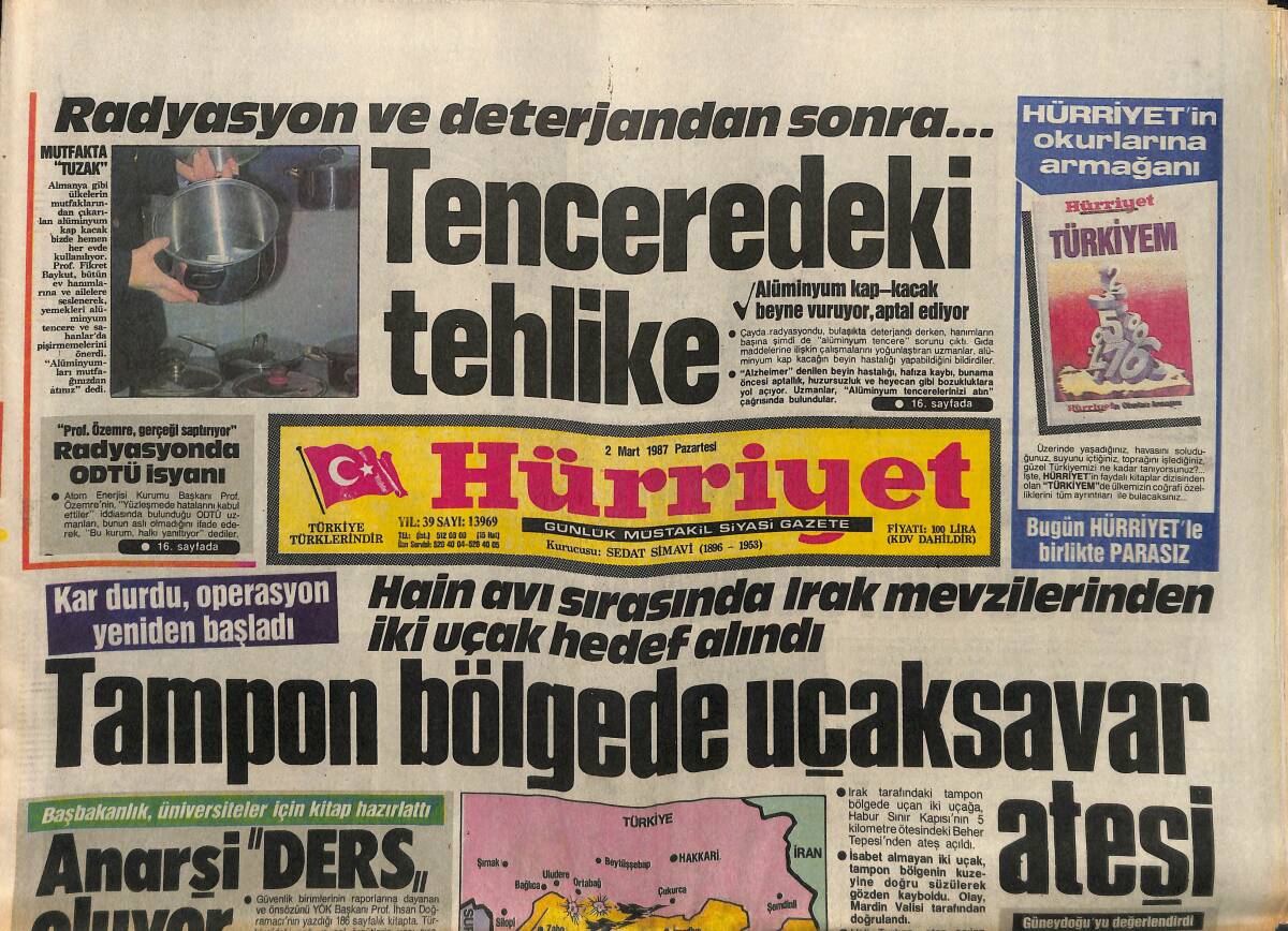 Hürriyet Gazetesi 2 Mart 1987 - Seyyal Taner'e Mireille Desteği - Başbakanlık , Üniversiteler İçin Kitap Hazırlattı GZ150460 - 1