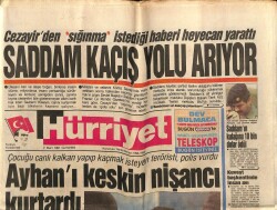Hürriyet Gazetesi 2 Mart 1991 - Saddam Hüseyin Kaçış Yolu Arıyor GZ64371 - 1