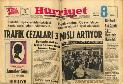 Hürriyet Gazetesi 2 Mayıs 1963 - Bir Kızıl Çin Şilebi Sarı Denizde Batırıldı GZ65297 - 2