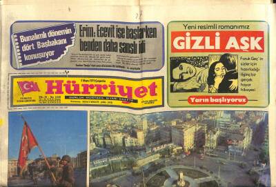 Hürriyet Gazetesi 2 Mayıs 1979 - İstanbulda Halk Evlerde İdi , En Büyük İşçi Gösterisi İzmirde Yapıldı GZ116307 - 1