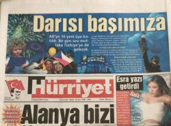 Hürriyet Gazetesi 2 Mayıs 2004 -Moğalistan Cumhurbaşkanı Her Türk Moğalistanı Görmeli GZ45024 - 2