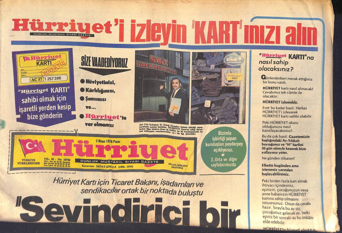 Hürriyet Gazetesi 2 Nisan 1978 - Onuk A A Genel Müdürlüğünden Alındı - Alex Ve Melekleri - Trabzonspor Beşiktaş'ın Canını Okudu GZ132483 - 1