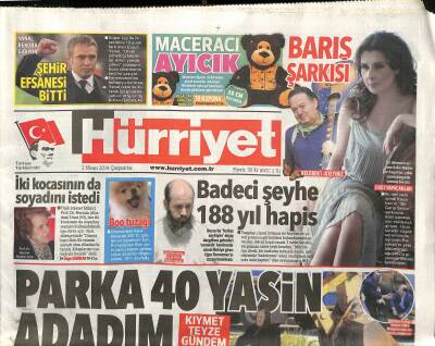 Hürriyet Gazetesi 2 Nisan 2014 - Erdoğanı Tasfiyeyi Amaçladılar GZ115882 - 1