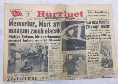 Hürriyet Gazetesi 2 Ocak 1961 - Kurucu Meclis Tüzüğü Hazır,Kıbrısta Tahrikler Yapılıyor - GZ17888 - 1