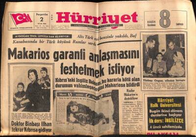 Hürriyet Gazetesi 2 Ocak 1964 - Doktor Binbaşı İlhan Tekrar Kıbrısa Gidiyor GZ68786 - 2