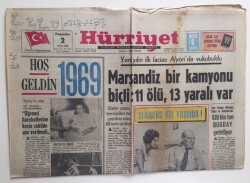 Hürriyet Gazetesi 2 Ocak 1969 - Sunayın Yeni Yıl Mesajı Öğrenci Hareketlerine Kesin Bir Şekilde Son Verilmeli GZ6362 - 2