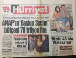 Hürriyet Gazetesi 2 Ocak 1991 - Hülya Avşarın Evlilik Düşü - GZ12538 - 2