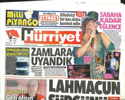Hürriyet Gazetesi 2 Ocak 2014 - Yaralanan 4 Kişi Gizem Karacadan Şikayetçi Oldu GZ107215 - 1